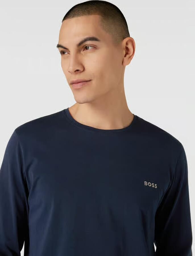 BOSS Shirt met lange mouwen Mix&Match LS-Shirt R met -borduursel op de borst - Foto 3