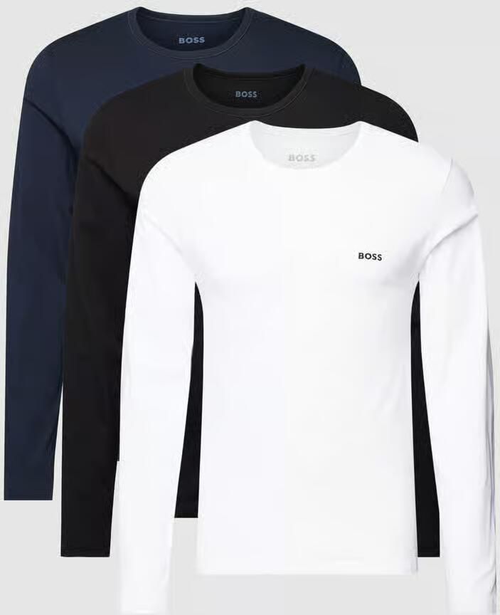 BOSS Shirt met lange mouwen Longsleeve-Shirt R-Neck Classic COTTON 3pcs pack (3-delig) - Foto 4