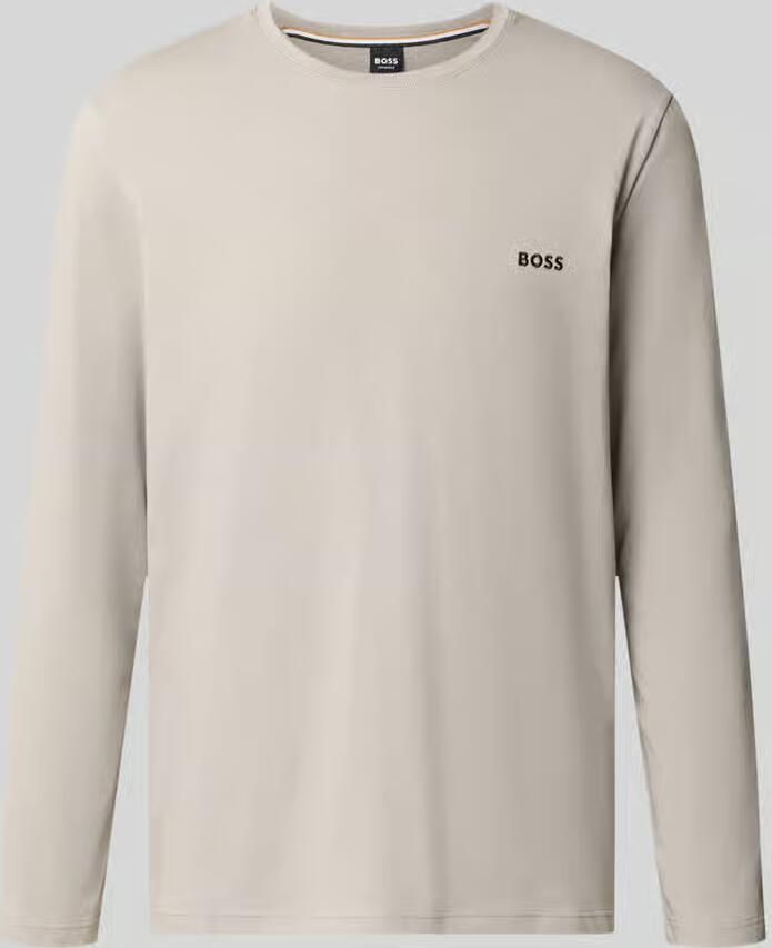 Boss Shirt met lange mouwen met kleine logo-opschrift