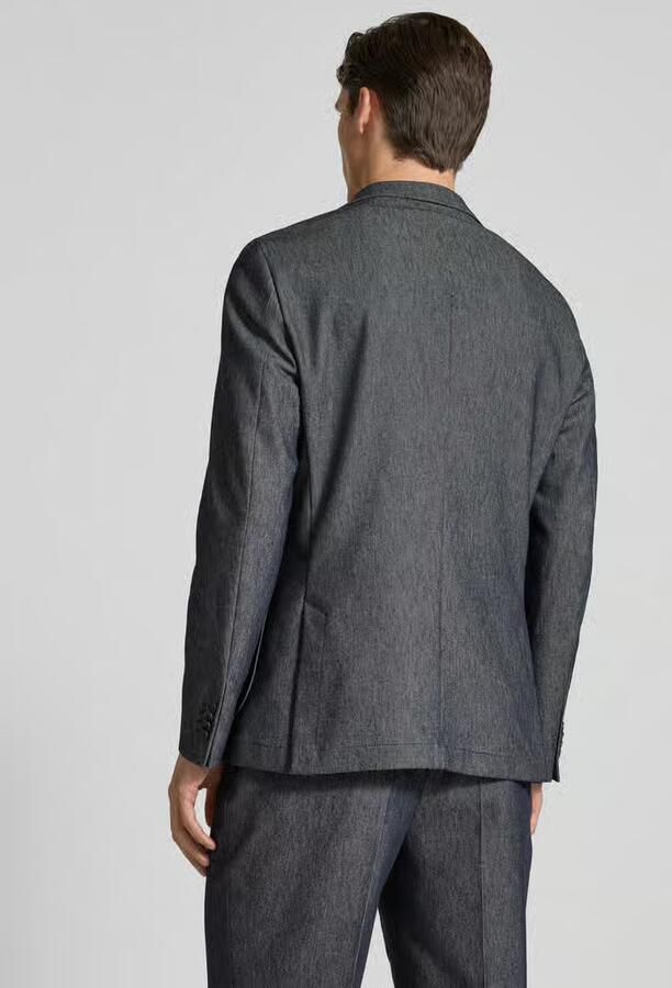 Boss Slim fit 2-knoops colbert van een katoenmix model 'HANRY'