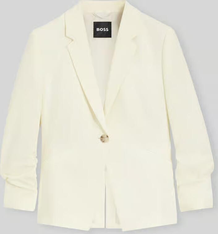 Boss slim fit blazer met geplooide mouwen model 'Jia16' - Foto 2