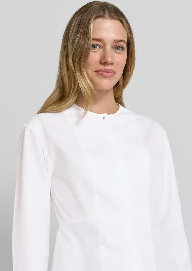 Boss slim fit blouse met lange mouwen van puur katoen model 'BEPLUM'