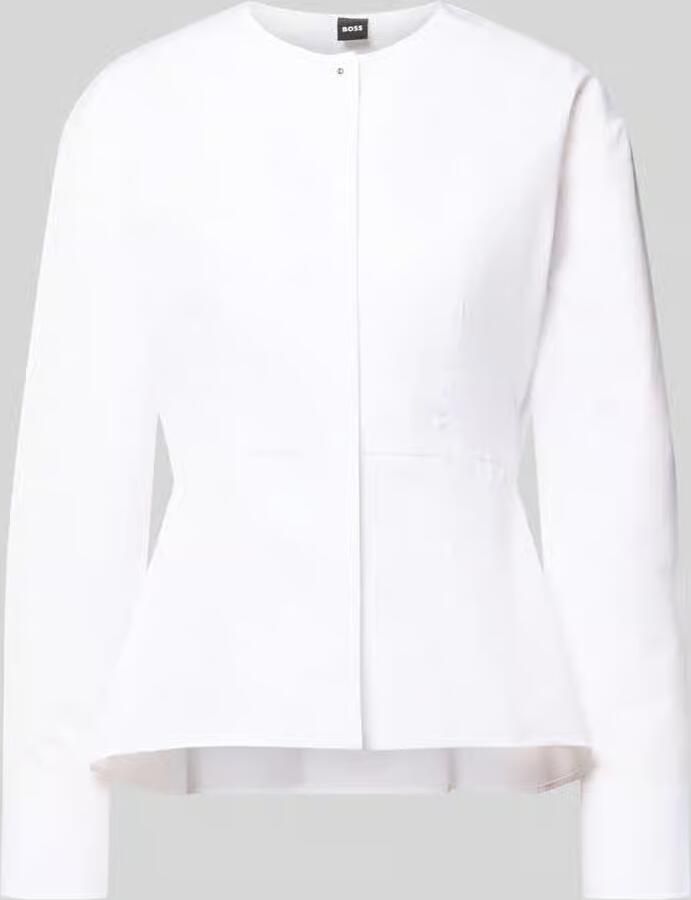Boss slim fit blouse met lange mouwen van puur katoen model 'BEPLUM' - Foto 2