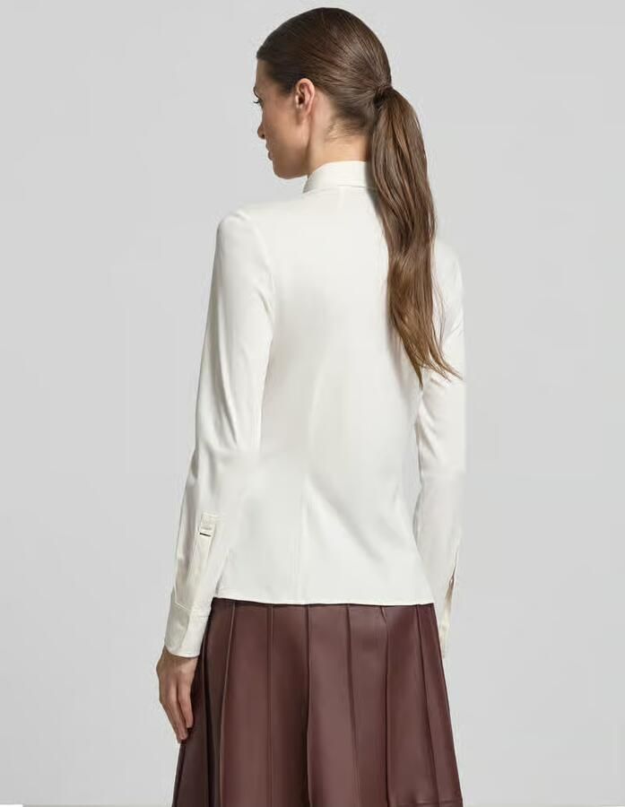 Boss slim fit blouse met lange mouwen van puur katoen model 'BRONTA_TUESDAY'
