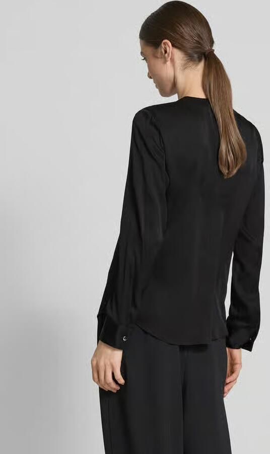 Boss Slim fit blouse van een zijdemix model 'Banorah' - Foto 3