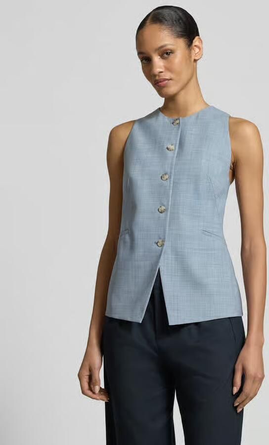 Boss Slim fit bodywarmer van scheerwolmix model 'JULERAN' - Foto 3