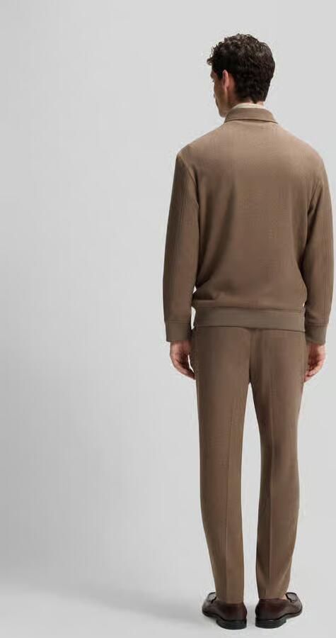 Boss Slim fit bomberjack met scheerwol model 'P-Hanry-BMB-WG-264' - Foto 2
