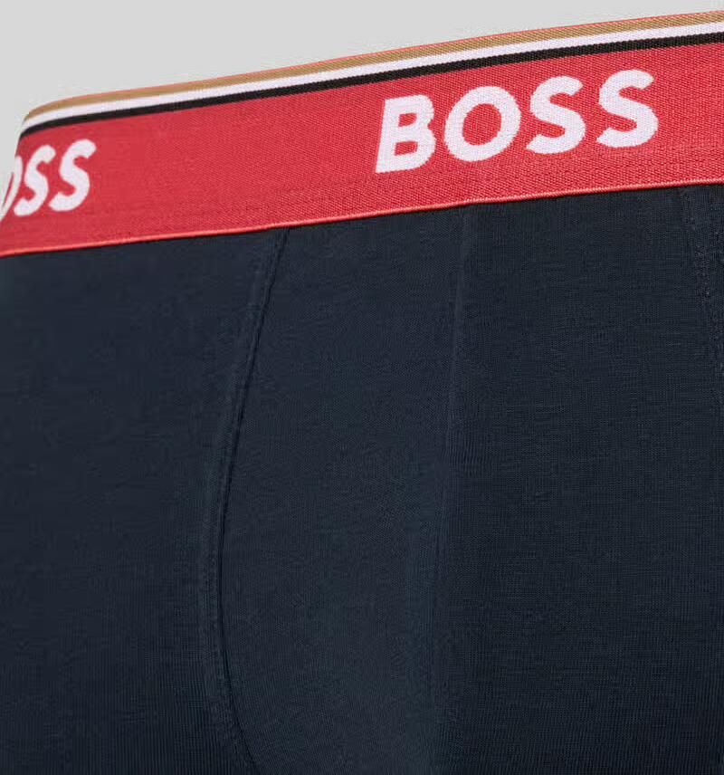 Boss Slim fit boxershorts van katoenmix in set van 3 model 'POWER' - Foto 3