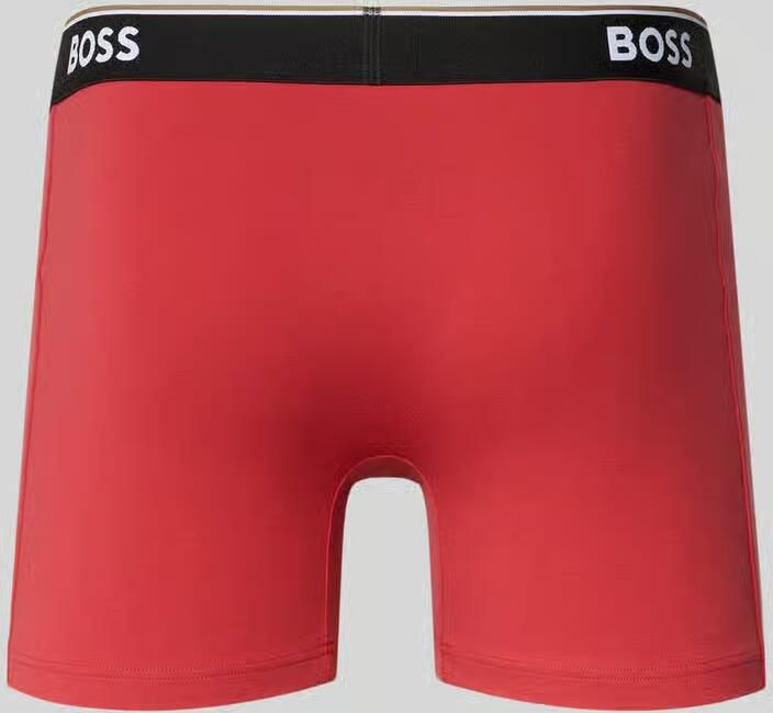 Boss Slim fit boxershorts van katoenmix in set van 3 model 'POWER' - Foto 2