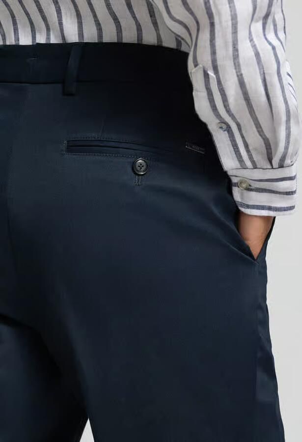 Boss slim fit broek van katoenmix model 'H-GENIUS'