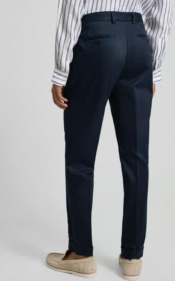 Boss slim fit broek van katoenmix model 'H-GENIUS'