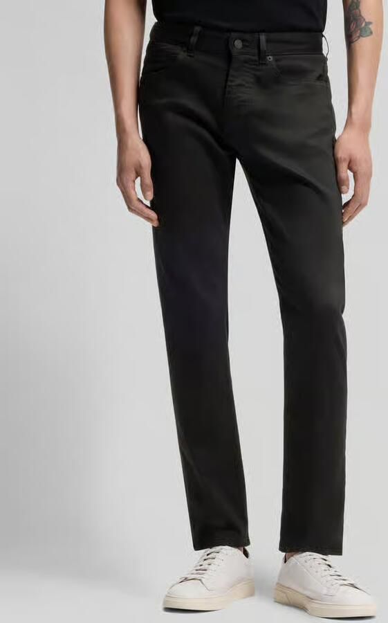Boss slim fit broek van viscosemix in 5-pocketmodel model 'P-DELAWARE5' - Foto 2