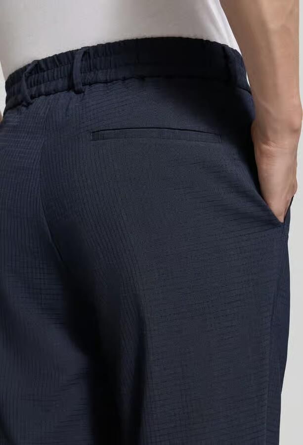 Boss Slim fit broek van wolmix model 'P-GENIUS'