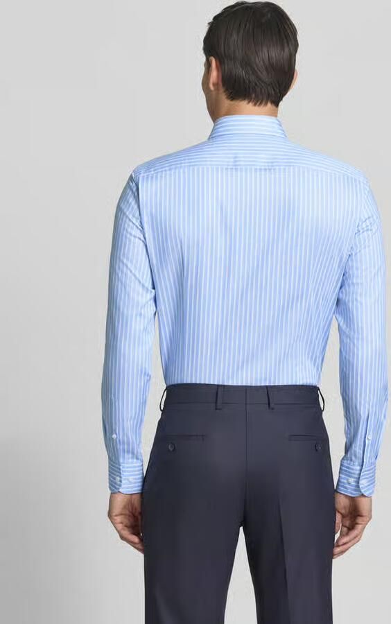 Boss Slim fit businesshemd van katoenmix model 'HANK-SP-C1'