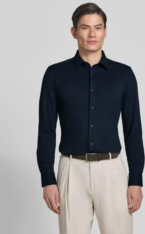 BOSS BLACK Heren Overhemden P-hank-s-kent-c1-222 Donkerblauw - Foto 8