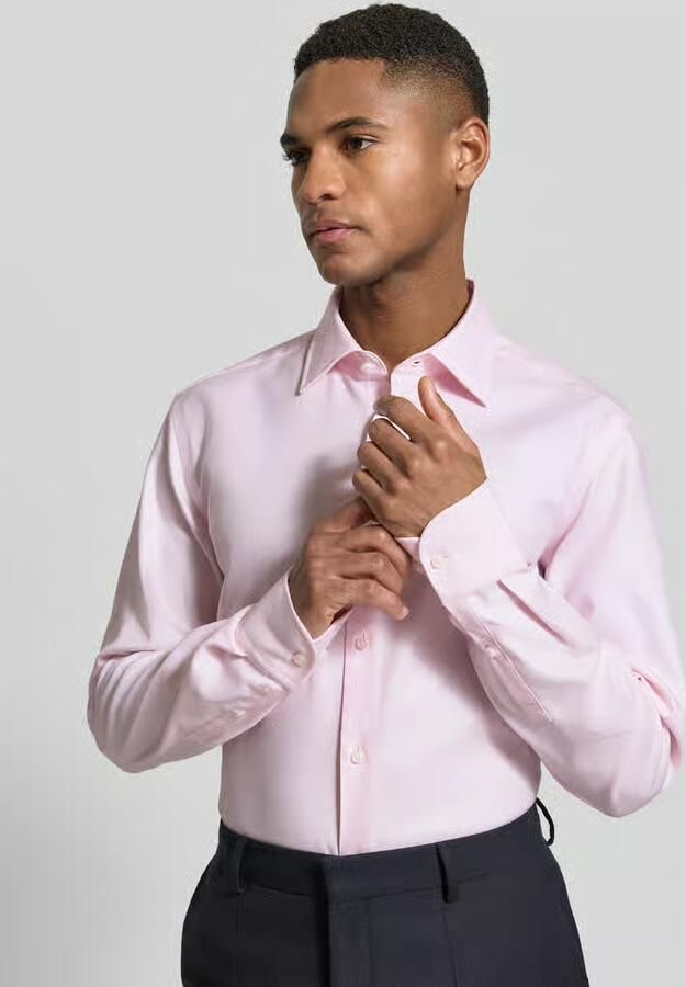 Boss Slim fit businessoverhemd met extra lange mouw model 'HANK'