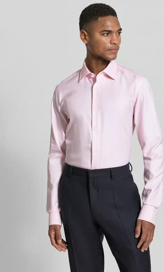 Boss Slim fit businessoverhemd met extra lange mouw model 'HANK' - Foto 3