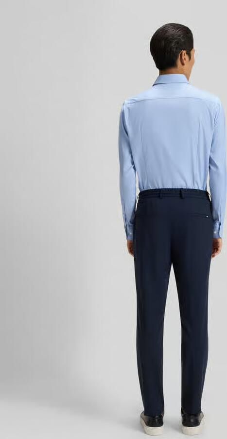 Boss Slim Fit businessoverhemd van stretch-twill model 'P-HANK-KENT-C1-222' - Foto 3