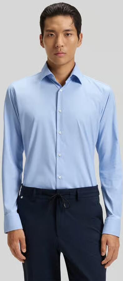 Boss Slim Fit businessoverhemd van stretch-twill model 'P-HANK-KENT-C1-222' - Foto 4