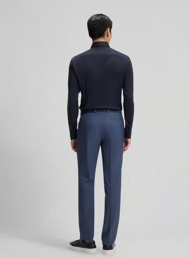 Boss Slim Fit businessoverhemd van stretch-twill model 'P-HANK-KENT-C1-222' - Foto 2