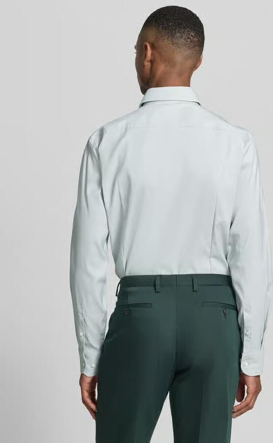 Boss Slim Fit businessoverhemd van stretch-twill model 'P-HANK-KENT-C1-222' - Foto 3