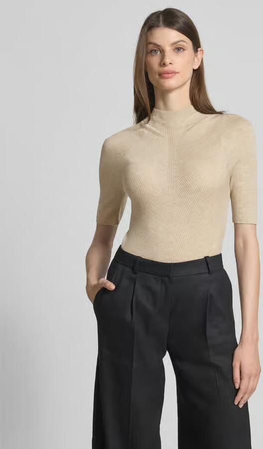 Boss Slim fit col-pullover van scheerwol - Foto 2