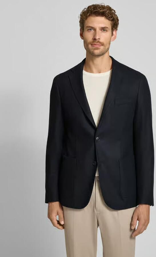 Boss Slim fit colbert met scheerwol model 'P-Hanry-WG-264' - Foto 3