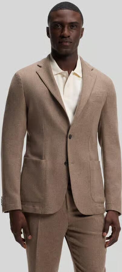 Boss Slim fit colbert met scheerwol model 'P-Hanry-WG-264' - Foto 3