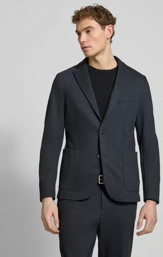 Boss Slim fit colbert met viscose-aandeel model 'P-HANRY-J-WG-PK-261F' - Foto 4