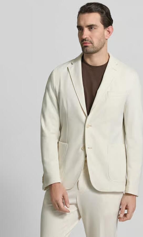 Boss Slim fit colbert met viscose-aandeel model 'P-HANRY-J-WG-PK-261F' - Foto 4