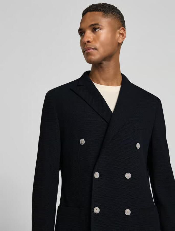 Boss slim fit colbert van katoenmix model 'C-Hanry-J-DB'