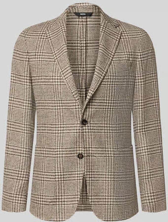 Boss Slim fit colbert van scheerwolmix model 'C-Hanry-263' - Foto 2