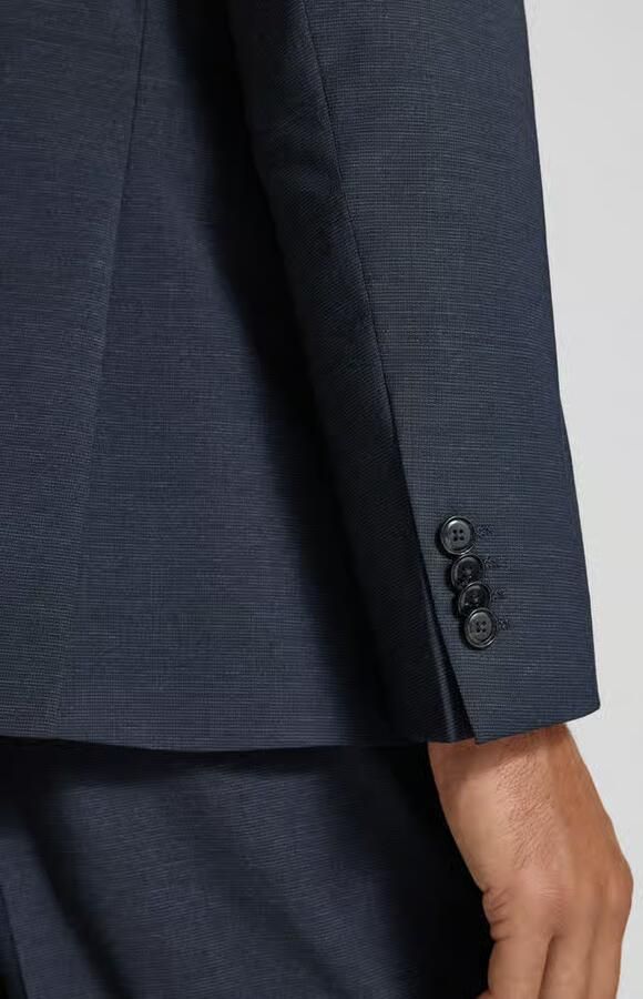 Boss Slim fit colbert van scheerwolmix model 'HUGE' - Foto 2