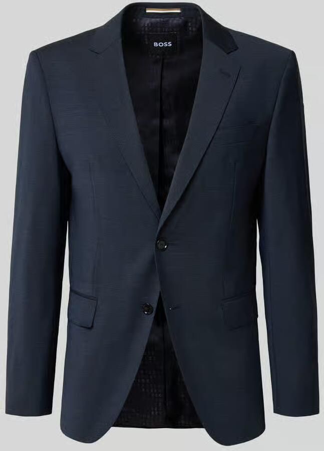 Boss Slim fit colbert van scheerwolmix model 'HUGE'
