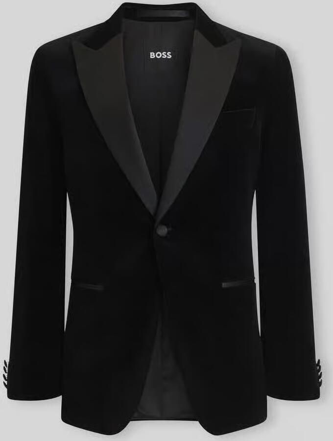 Boss Slim fit colbert van zijdemix model 'Hutson'