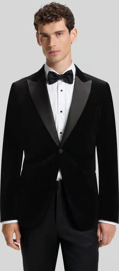 Boss Slim fit colbert van zijdemix model 'Hutson' - Foto 3