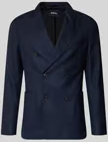 Boss Slim fit colbert van zuivere scheerwol model 'C-Henry-DB-2626'