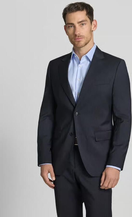 Boss Slim fit colbert van zuivere scheerwol model 'H-HUGE-263' - Foto 3