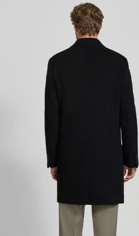 Boss Slim fit functionele lange jas van wolmix model 'HYDE' - Foto 3