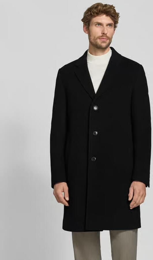 Boss Slim fit functionele lange jas van wolmix model 'HYDE' - Foto 2
