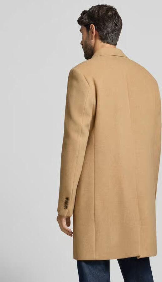 Boss Slim fit functionele lange jas van wolmix model 'HYDE' - Foto 3