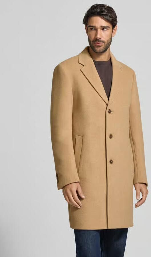 Boss Slim fit functionele lange jas van wolmix model 'HYDE' - Foto 2