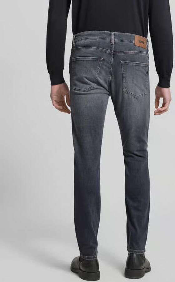 Boss Slim fit jeans in labeldetail model 'Delaware' - Foto 3