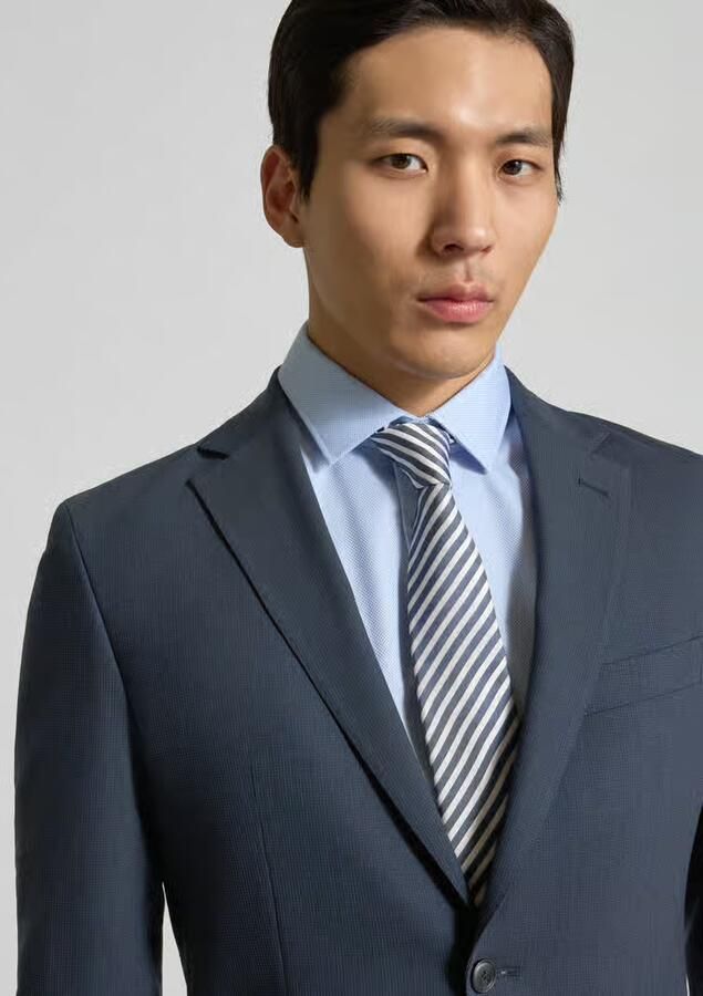 Boss Slim fit korte blazer Met scheerwol Model 'P-HUGE'