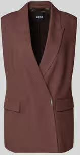 Boss slim fit korte blazer van mix van linnen en viscose model 'JIA8'
