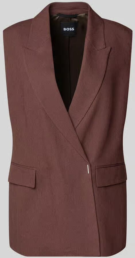 Boss slim fit korte blazer van mix van linnen en viscose model 'JIA8' - Foto 2