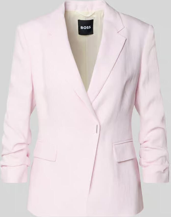Boss slim fit korte blazer van mix van linnen en viscose model 'JIA8' - Foto 2
