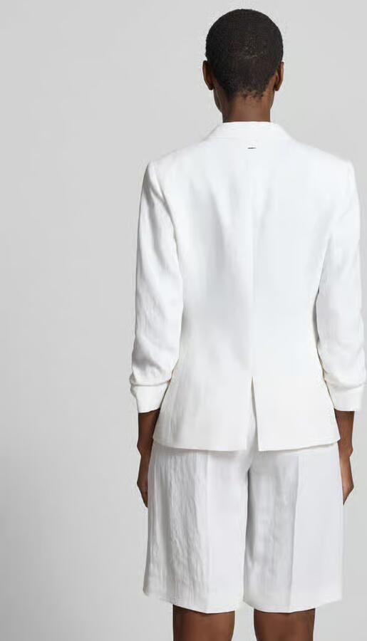 Boss slim fit korte blazer van mix van linnen en viscose model 'JIA8' - Foto 3