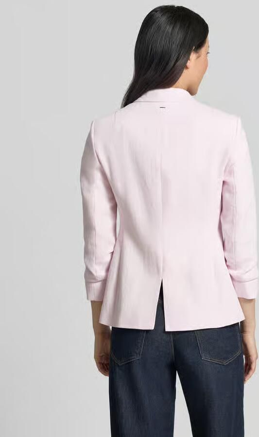 Boss slim fit korte blazer van mix van linnen en viscose model 'JIA8'