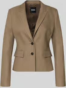 Boss Slim fit korte blazer van mix van viscose en lyocell model 'Jia18'